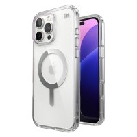 Speck Presidio Perfect-Clear MagSafe - Etui iPhone 16 Pro Max (Clear / Chrome Finish / Serene Silver) 