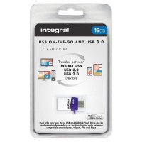 Integral Micro Fusion Flash Drive - Podwójny Pendrive USB 3.0 i micro USB OTG 16 GB 
