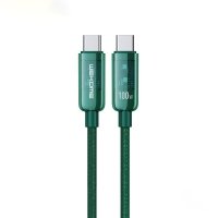 WEKOME WDC-193 Vanguard Series - Kabel połączeniowy USB-C do USB-C Super Fast Charging 100W 1 m (Zielony) 