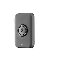 Cellularline Ring MAG 5000 - Power bank indukcyjny 5000mAh 7.5W MagSafe z funkcją standu (czarny) 