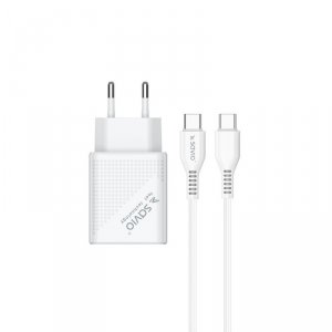 Savio Ładowarka sieciowa USB Quick Charge Power Delivery 3.0 18W +1m kabel USB typ C, LA-05 C