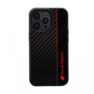 Audi Carbon Fiber Stripe - Etui iPhone 13 Pro Max (Czarny)