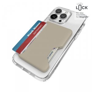 Speck ClickLock Wallet For MagSafe - Magnetyczny portfel MagSafe (Pale Oak)