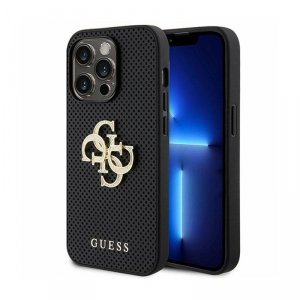 Guess 4G Strass Metal Logo - Etui iPhone 15 Pro Max (srebrny)