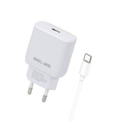 Beline Ładowarka sieciowa 25W GaN USB-C + kabel USB-C, biała