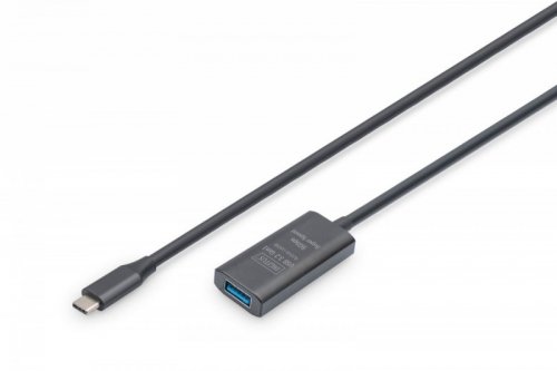 Digitus Kabel przedłużający aktywny, USB 3.2 Gen1 5Gbps, USB-C - USB-A, 5m
