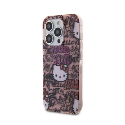 Hello Kitty IML Tags Graffiti - Etui iPhone 15 Pro (różowy)