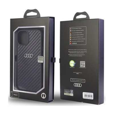 Audi Carbon Fiber - Etui iPhone 12 / iPhone 12 Pro (Czarny)