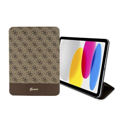 Guess 4G Stripe Allover - Etui iPad 10.9&quot; (2022) (Brązowy)