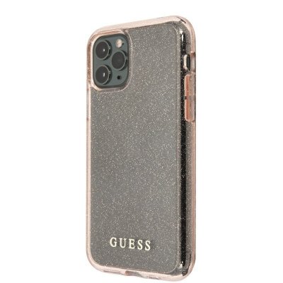 Guess Glitter Case - Etui iPhone 11 Pro Max (Pink)