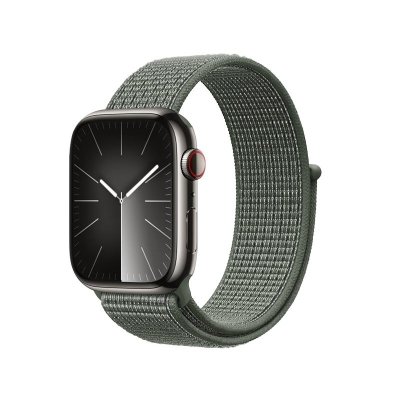 Crong Nylon - Pasek sportowy do Apple Watch 44/45/46/49 mm (Military Green)