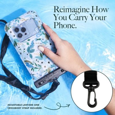 Rifle Paper Waterproof Floating Pouch - Etui wodoodporne do smartfonów do 6.7&quot; (Garden Party Blue)