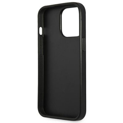 Guess Saffiano Triangle Logo Case – Etui iPhone 13 Pro (srebrny)