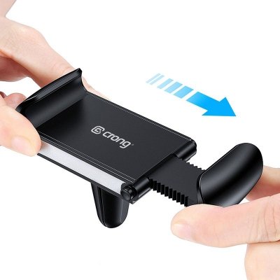 Crong Universal Smart Car Holder – Uniwersalny uchwyt samochodowy do telefonu 4&quot;-6,5” (czarny)
