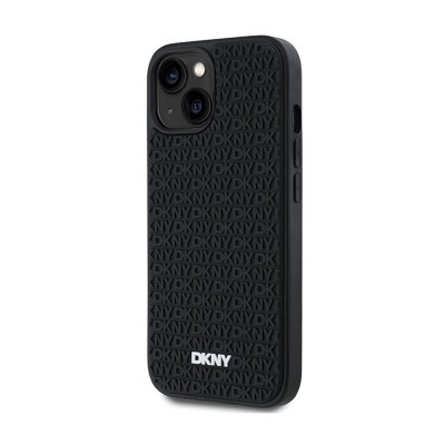 DKNY 3D Rubber Repeat Pattern - Etui iPhone 15 / 14 / 13 (czarny)