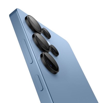 Spigen Optik Pro GLAS.TR EZ Fit Camera Protector 2-Pack - Szkło ochronne na obiektyw do Samsung Galaxy S25 Ultra (2 szt) (Czarny