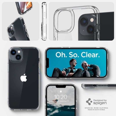 Spigen Ultra Hybrid -  Etui do iPhone 15 Plus / iPhone 14 Plus (Przezroczysty)