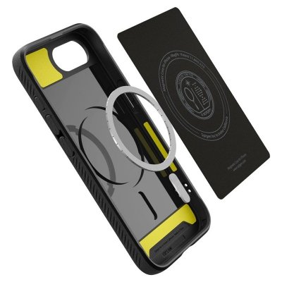 Spigen Rugged Armor Mag MagSafe - Etui do iPhone 16e (Matte Black)