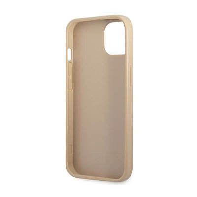Guess Saffiano Triangle Logo Case – Etui iPhone 14 (beżowy)