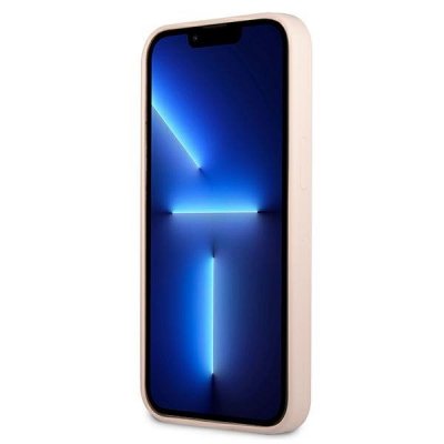 Guess Silicone Triangle Logo - Etui iPhone 13 mini (różowy)