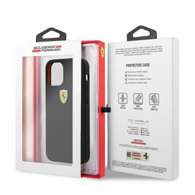 Ferrari On Track Silicone – Etui iPhone 12 mini (czarny)
