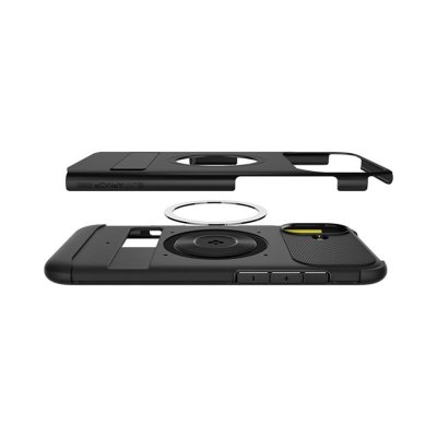 Spigen Slim Armor Mag MagSafe - Etui do iPhone 16 (Czarny)