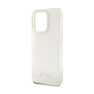 Guess IML Faceted Mirror Disco Iridescent - Etui iPhone 15 Pro Max (różowy)