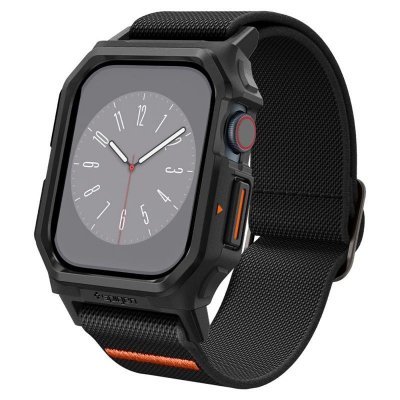 Spigen Lite Fit &quot;Pro&quot; - Etui z paskiem do Apple Watch 10 42 mm (Matte Black)