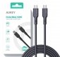 AUKEY CB-SCC102 silokonowy kabel USB C - USB C | 1.8m | 5A | 100WPD | 20V 