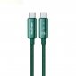 WEKOME WDC-193 Vanguard Series - Kabel połączeniowy USB-C do USB-C Super Fast Charging 100W 1 m (Zielony) 