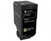 Toner Lexmark 74C0H40, yellow, 12000s, high capacity, Lexmark CS720de,CS720dte,CS725de,CS725dte 74C0H40