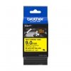 Taśma Brother HSE-621E, czarny druk/żółty podkład, 1.5m, 9mm