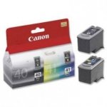 Canon oryginalny wkład atramentowy / tusz PG40/CL41 multipack. black/color. 16.9ml. 0615B043. Canon iP1600. 2200. MP150. 170. 450 0615B043