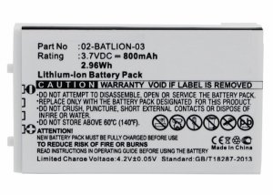 Części / CoreParts / zamiennik / Battery for Opticon Scanner 2.9Wh Li-ion 3.7V 800mAh White, OPL-7724, OPL-7734, OPL-9700, OPL-9712, OPL-9713, OPL-9723