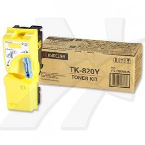 Kyocera oryginalny toner TK820Y, yellow, 7000s, 1T02HPAEU, Kyocera FS-C 8100DN, O