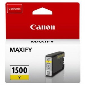 Canon oryginalny tusz PGI-1500 Y, yellow, 300s, 4.5ml, 9231B001, Canon MAXIFY MB2050,MB2150,MB2155,MB2350,MB2750,MB2755 9231B001