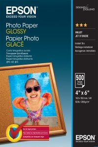 Epson Photo Paper, foto papier, połysk, biały, 10x15cm, 4x6, 200 g/m2, 500 szt., C13S042549, atrament