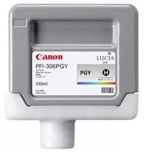 Canon oryginalny wkład atramentowy / tusz PFI306PGY. photo grey. 330ml. 6667B001. ploter iPF-8300 6667B001