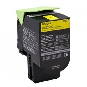 Toner Lexmark 80C20Y0, yellow, 1000s, return, Lexmark CX310dn, CX310n, CX410de, CX410 80C20Y0
