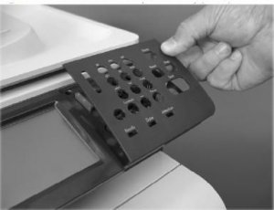Części / HP / Overlay Control Panel He CC519-40019, Front panel 