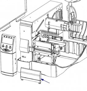 Części / ZEBRA / KIT LOWER FRONT PANEL ZM400 Kit Front Lower Cover ZM400 