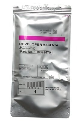Developer Ricoh D0899670, magenta, 240000s, Ricoh Aficio MPC 3001, 3501, 4501, 5501