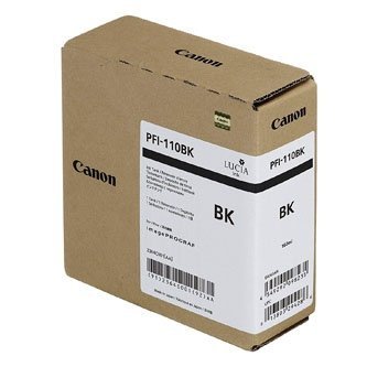 Canon oryginalny tusz PFI110BK, black, 160ml, 2364C001, Canon imagePROGRAF TX-2000, TX-3000, TX-3000, TX-4000 2364C001