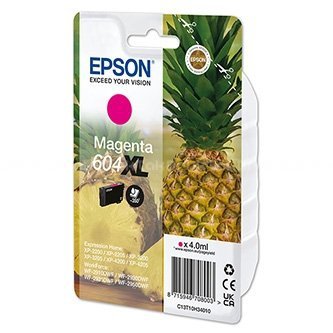 Epson oryginalny tusz C13T10H34010, T10H340, 604XL, magenta, 4.0ml, Epson XP-2200, XP-3200, XP-4200, WF-2930DWF, WF-2950DWF