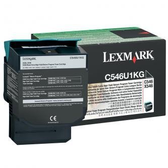 Lexmark oryginalny toner C546U1KG. black. 8000s. return. Lexmark C546. X546 C546U1KG