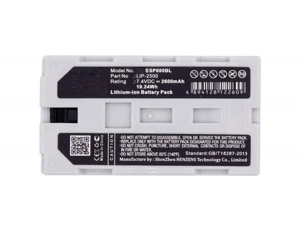 Części / CoreParts / zamiennik / Battery for Epson Printer 19.24Wh Li-ion 7.4V 2600mAh Black, LIP-2500