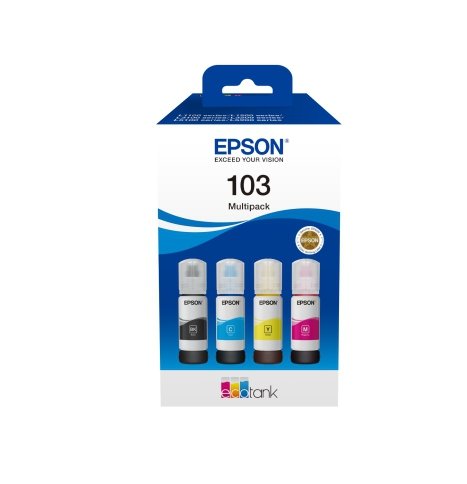 Tusz EPSON C13T00S64A, 103, T00S64A, CMYK, Epson EcoTank L3151, L3150, L3111, L3110