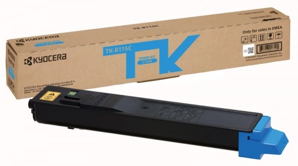 Toner Kyocera-Mita 1T02P3CNL0, cyan, 6000s, TK-8115C, Kyocera ECOSYS M8124cidn, M8130cidn 1T02P3CNL0
