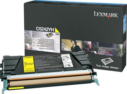 Toner Lexmark C5242YH. yellow. 5000s. Lexmark C524 C5242YH