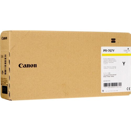 Tusz Canon PFI707Y. yellow. 700ml. 9824B001. ploter iPF-830. 840. 850 9824B001